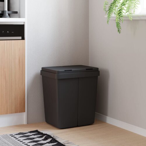 VidaXL Dvojni smetnjak antracit 2x25 L Slike