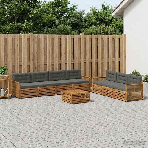  Set vanjskih sofa 8 kom. Prirodna i antracit Cijene