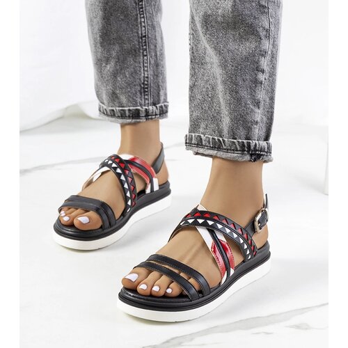 Gemre Black and red women's sandals Doren Cene