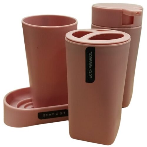 Dekordom set za kupatilo basic 1/4 - pink - N11 Cene