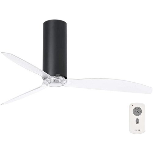 Faro 32036 - Plafonski ventilator TUBE FAN, crni/proziran, prečnik 128 cm + daljinski upravljač Cene