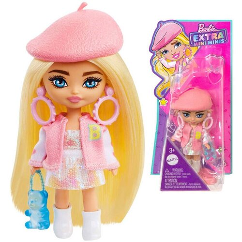 Mattel Barbie Extra Mini Minis modna lutka u beretki Slike