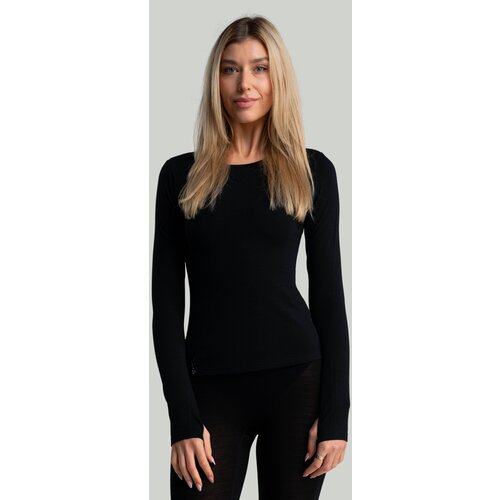 STRIX Ženska majica dugih rukava MERINO I Black Slike