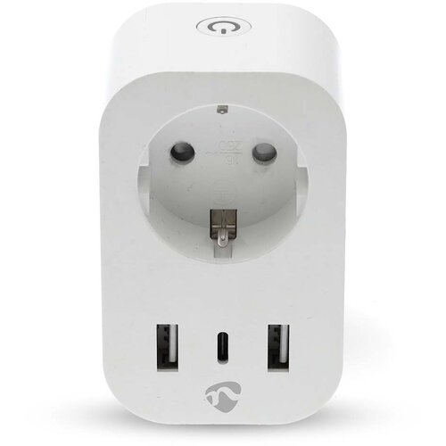 Nedis Vtičnica s povezavo Wi-Fi in priključki USB-A / USB-C Wattmeter 3680W Type E Francija, (5000310023) Cene