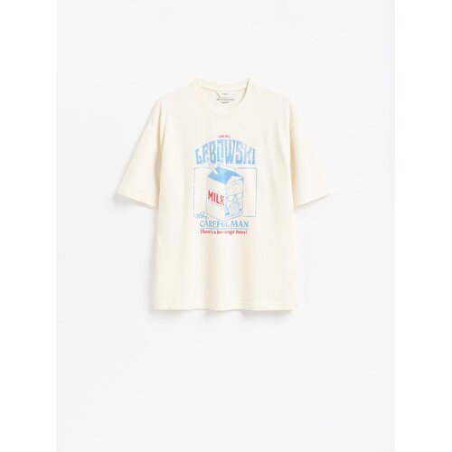 Reserved MEN`S T-SHIRT - krem Cene