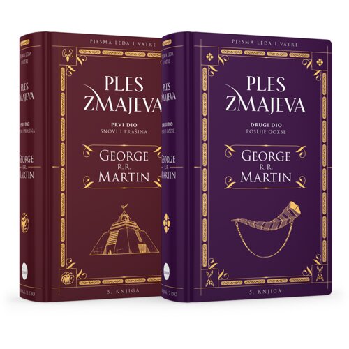 Školska knjiga Pjesma leda i vatre 5, Ples zmajeva - komplet (svezak 1. i 2.), George R.R. Martin Cene