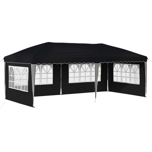 vidaXL Rastezljivi &scaron;ator za svadbe - &scaron;ator za zabave 575 x 289 x 245 cm Antracit - Antracit s 4 bočna zida Cijene