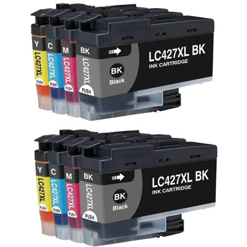 Brother LC427 XL  8X KARTU&Scaron; za Brother MFC-J5955DW, MFC-J6955DW, MFC-J6957DW, MFC-J6959DW kompatibilna 2X črna, 2Xmagenta, 2Xcyan, 2Xyellow XL Cene