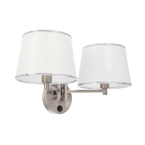  Ibis Zidna Lampa Srebrna 2x40W E14 ( 15145 ) Slike