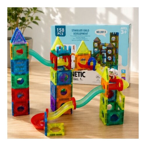  Magnetne Kocke Magnetni konstruktor rolling ball 158 delova Magnetne kocke ( SW12766 ) Slike