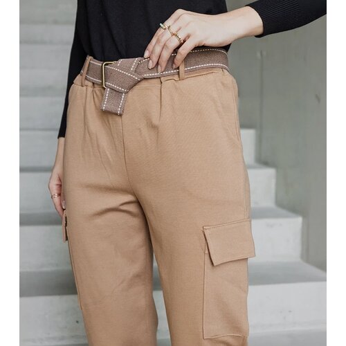 UR/CEO Light brown cargo pants with patch pockets Nuala Cene