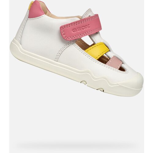 Geox White Girls Barefoot Sneakers with Open Instep Steppieup - Girls Cene