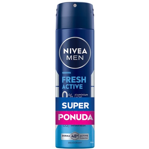 Nivea men fresh active dezodorans u spreju 150ml 1+1 Cene