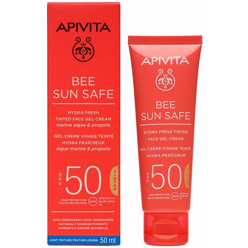 Apivita bee sun safe hydra fresh tonirana gel krema za lice spf50 50 ml Slike