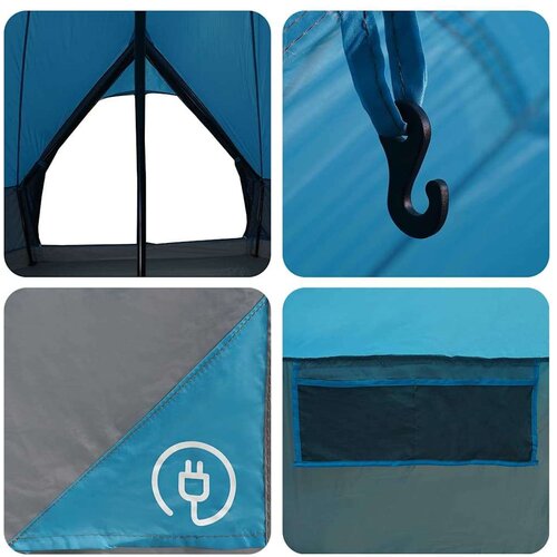  Teepee &amp;scaron;ator s krovom Plava i siva 600 x 600 x 347 cm Slike