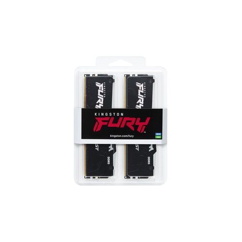 Kingston ram pomnilnik Fury Beast 64GB (2x32GB) 5600MT/s DDR5 CL40 XMP (KF556C40BBAK2-64) RGB Slike