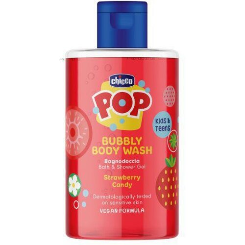 Chicco Pop Bubbly Body Wash gel za kupku i tuširanje za djecu Strawberry Candy 300 ml Cene