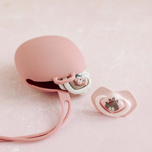 Canpol Silicone Soother Case kutijica za dudu Pink 1 kom Slike