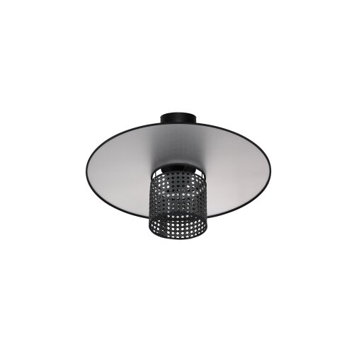  Duolla - Plafonski luster TOKYO RATTAN 1xE27/15W/230V, prečnik 50 cm, crna/srebrna Slike