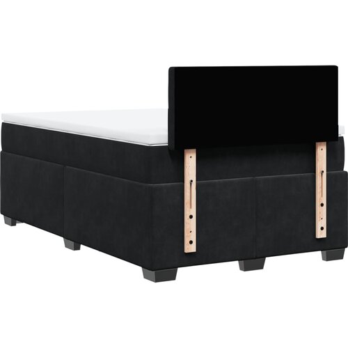  Krevet box spring s madracem crni 120 x 190 cm bar&amp;scaron;unasti Slike