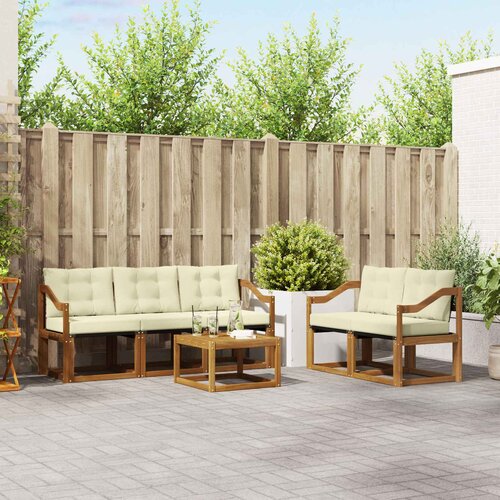  Set vanjskih sofa 6 kom. Prirodna i krem Cijene