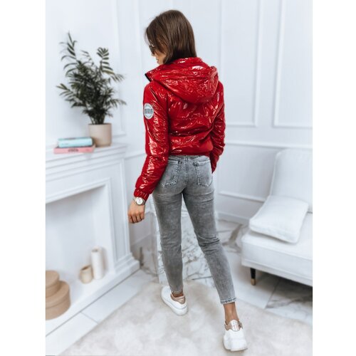 DStreet Ladies quilted jacket METALIC red TY2567 Slike