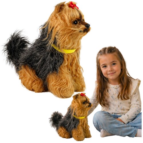  Interactive Plush Dog Soft fur Breed Yorkshire terrier Stroke its head and learn its functions Cijene