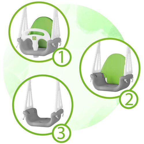  Modularna ljuljačka 3 u 1 Ricokids sivo zelena Slike
