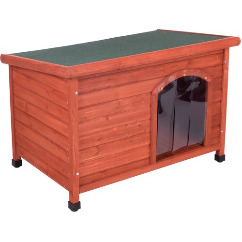 zooplus Woody kućica za pse s ravnim krovom - Veličina M: Š 104 x Dub 66 x V 70 cm Cijene