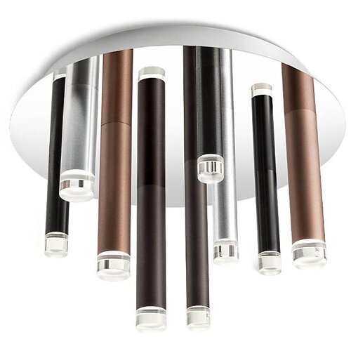  Redo 01-2042 - LED plafonsko svetlo MADISON 9xLED/4W/230V sjajni hrom/crna/bakar Cene