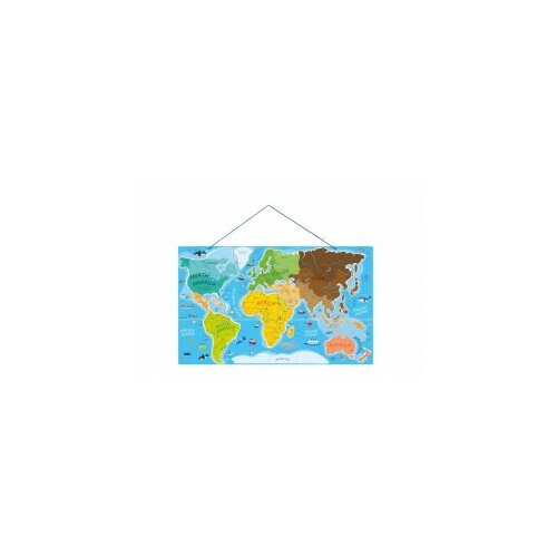  magnetna mapa sveta - 2 u 1 igraj se i uci 91290 Cene