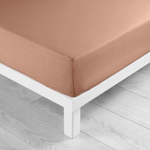 Douceur d intérieur Pamučna plahta s gumom u boji lososa 160x200 cm Lina &ndash; Cijene