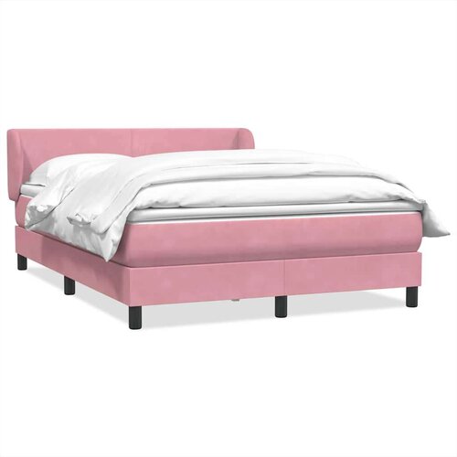 Box Spring krevet s madracem ružičasti 160x220 cm baršun Cene