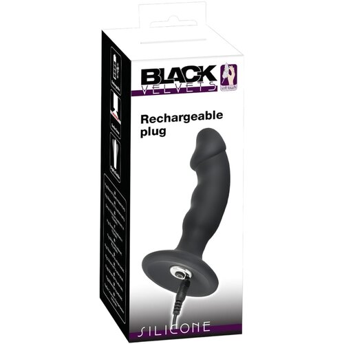 Black Velvets black velvet - vibrator za penis z možnostjo polnjenja (črn) Slike
