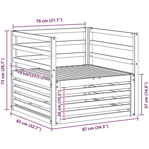  2 Komad Sofa s naslonima Prirodna - Prirodna vodoravne letvice Slike