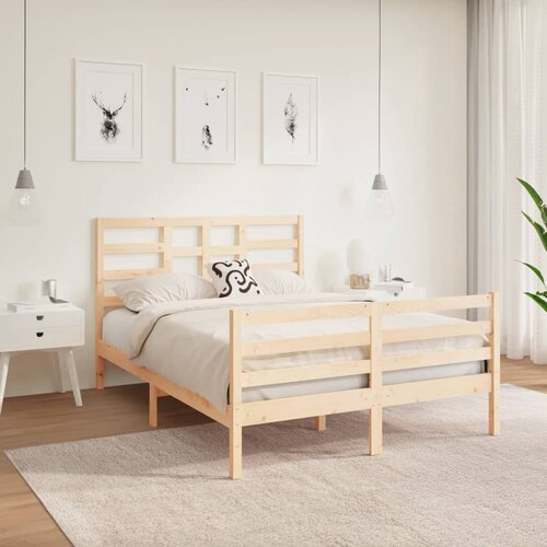 Furnova Posteljni okvir iz trdnega lesa 140x190 cm, (21939450) Slike