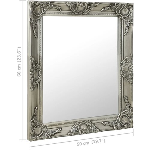  Zidno ogledalo u baroknom stilu 50 x 60 cm srebrno Slike