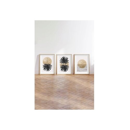 Wallity Huhu210 - 50 x 70 multicolor decorative framed mdf painting (3 pieces) Cene