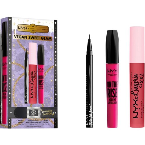 NYX Professional Makeup Limited Edition Xmass 2022 Sweet Glam božični darilni set (za popoln videz) Slike