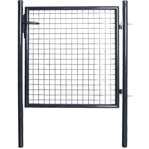 vidaXL Mrežasta vrtna vrata od pocinčanog čelika 85,5 x 100 cm siva Cijene