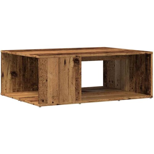 Maison Chic Kava miza - kavna mizica - Nizka mizica Stari les 90x67x33 cm Inženirski les, (21753628) Slike