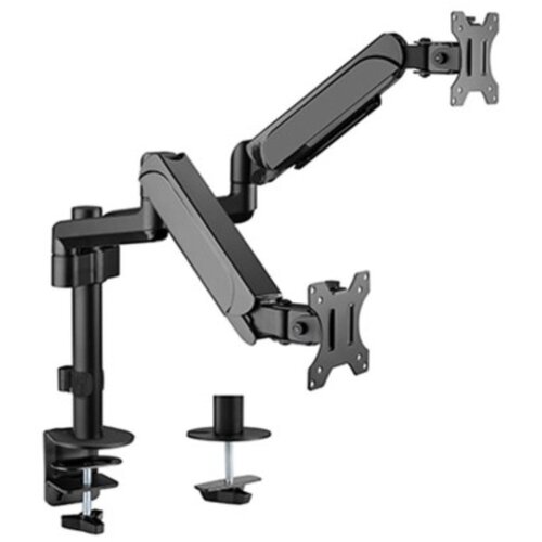 Oblivion gaming oprema MA-DA2P-01 Gembird Podesivi dupli stoni drzac za monitor, tilt,17-32 max.2x9kg Cene