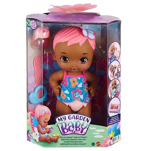 Mattel My Garden Baby: Slatka leptir beba za hranjenje 30cm - Slike