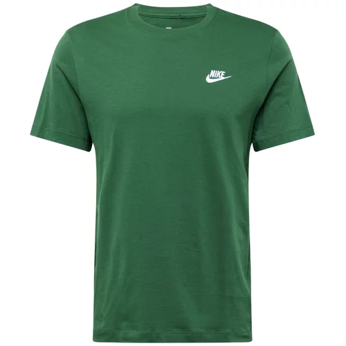 Nike Sportswear Majica 'CLUB' zelena / bela
