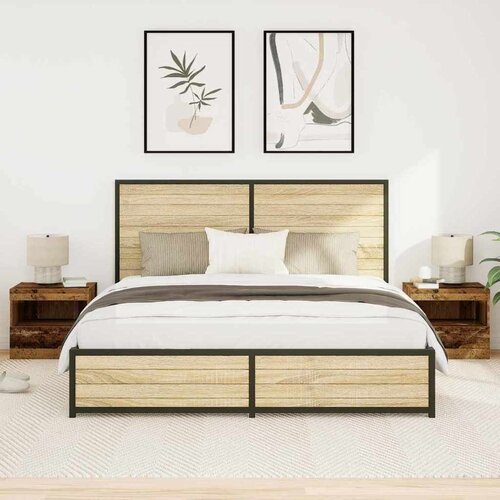  Noćni ormar 2 pcs Staro drvo 50 x 40 x 45 cm Konstruirano drvo Cene
