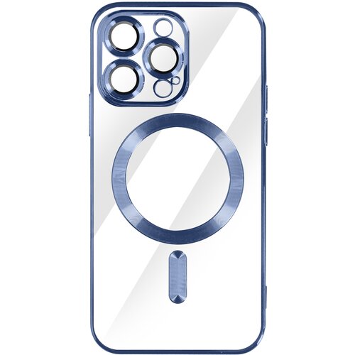 AVIZAR MagSafe ovitek za iPhone 14 Pro Silikonska zašcita kamere Outline Chrome modra, (20575210) Cene