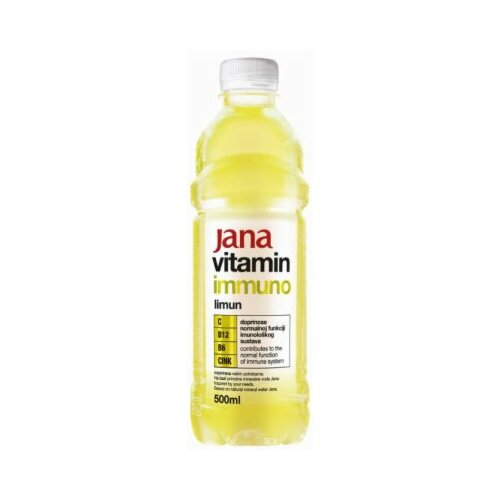Jamnica Jana vitamin immuno limun mineralna negazirana voda 500ml pet Slike