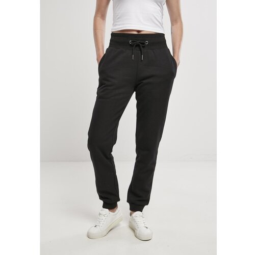 Urban Classics Ladies Organic High Waist Sweat Pants Black Slike