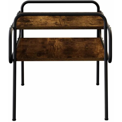  Stolić za kavu Dimljeni hrast 70 x 50 x 51 cm Konstruirano drvo - Dimljeni hrast 70 x 50 x 51 cm Slike