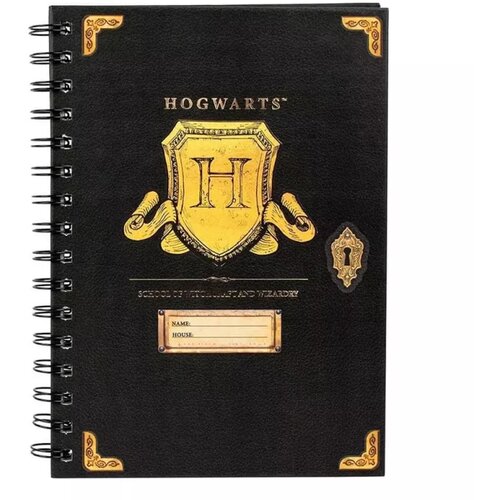 Blue Sky Harry Potter - A5 Wiro Notebook - Hogwarts Shield Cene